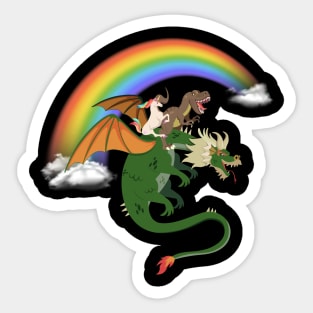 Unicorn T-rex Dinosaur Dragon Gift Sticker